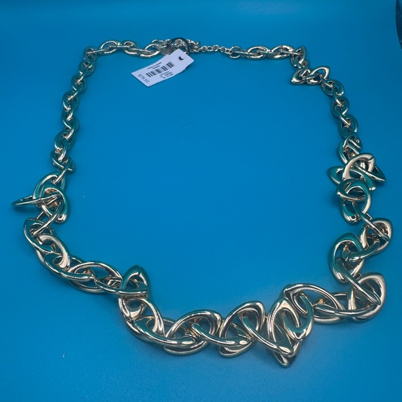 Gold Statement Necklace, adjustable! - Picture 3 of 6